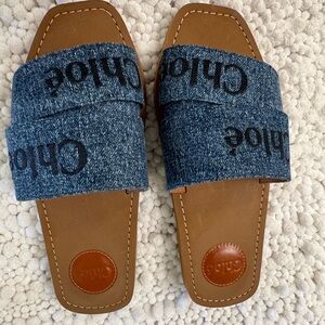 Chloe denim Sandals Authentic with box